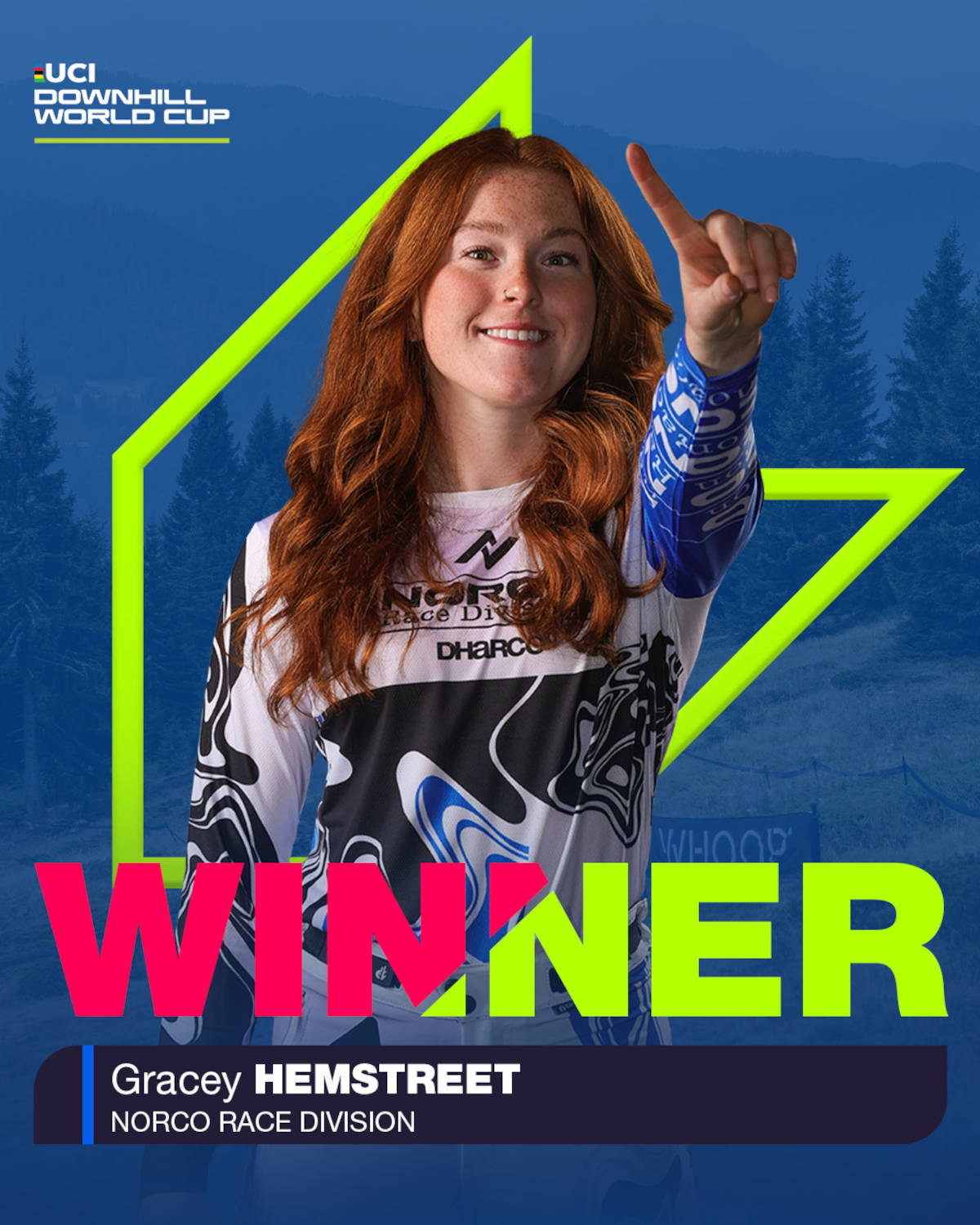 Gracey Hemstreet. Imagen: WHOOP UCI Mountain Bike World Series