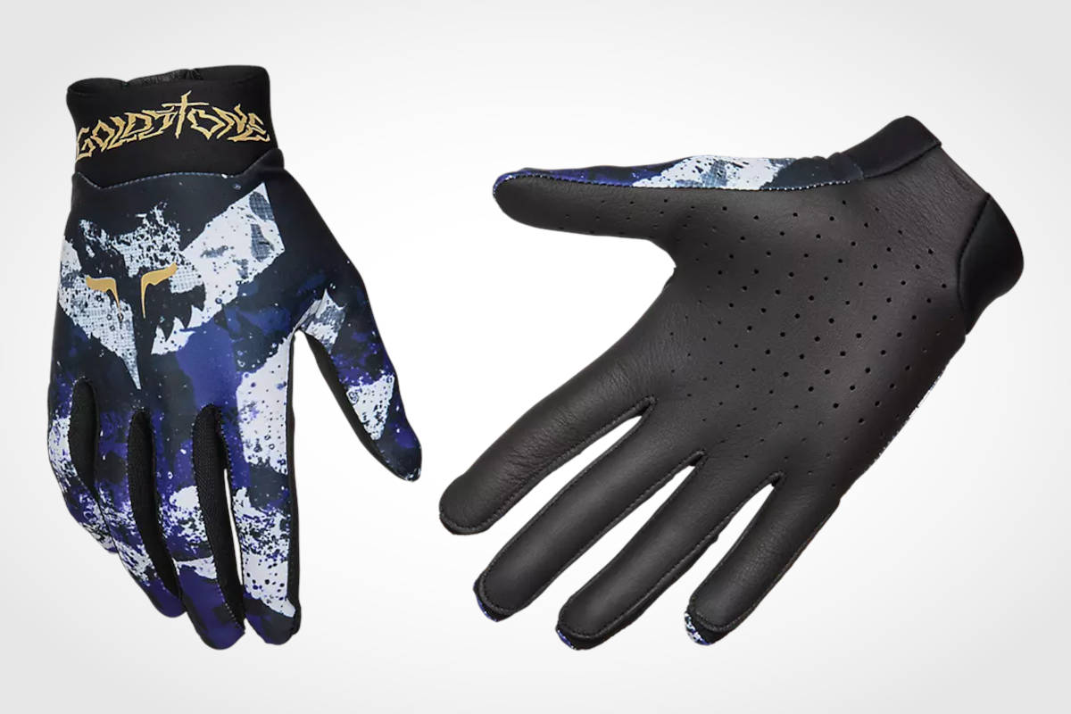 Guantes Flexair Goldstone Limited Edition. Imagen: Fox Racing