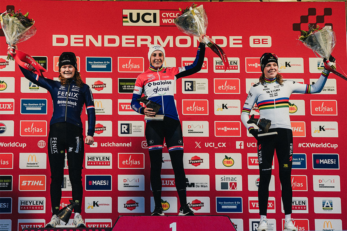 Copa del Mundo de Ciclocross 2024-25: clasificaciones completas de Dendermonde