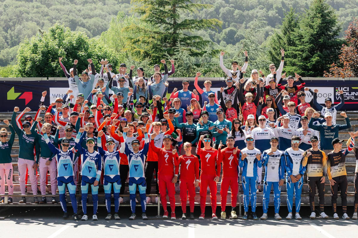 Equipos de Descenso en Loudenvielle. Imagen: WHOOP UCI Mountain World Series