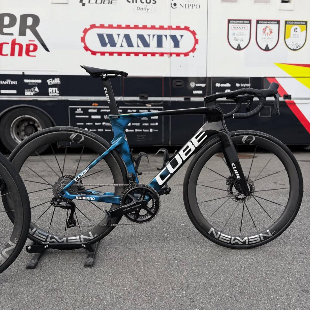 Bicicleta Cube del equipo. Imagen: Intermarché - Wanty