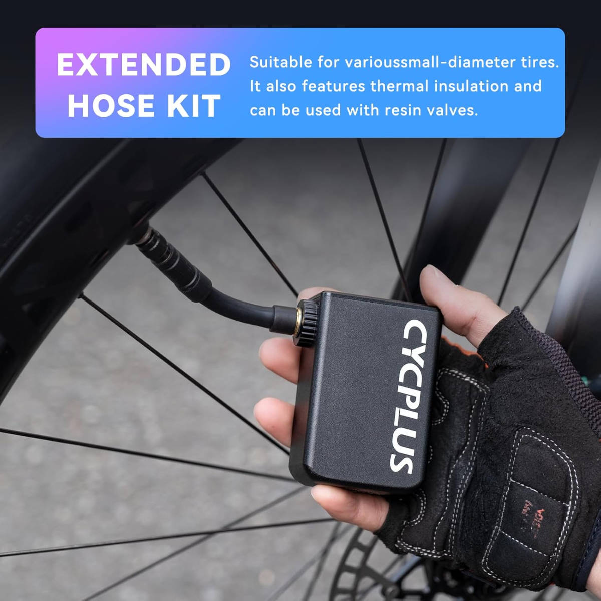 Cycplus Tiny Pump AS2 Pro MAX. Imagen: Cycplus