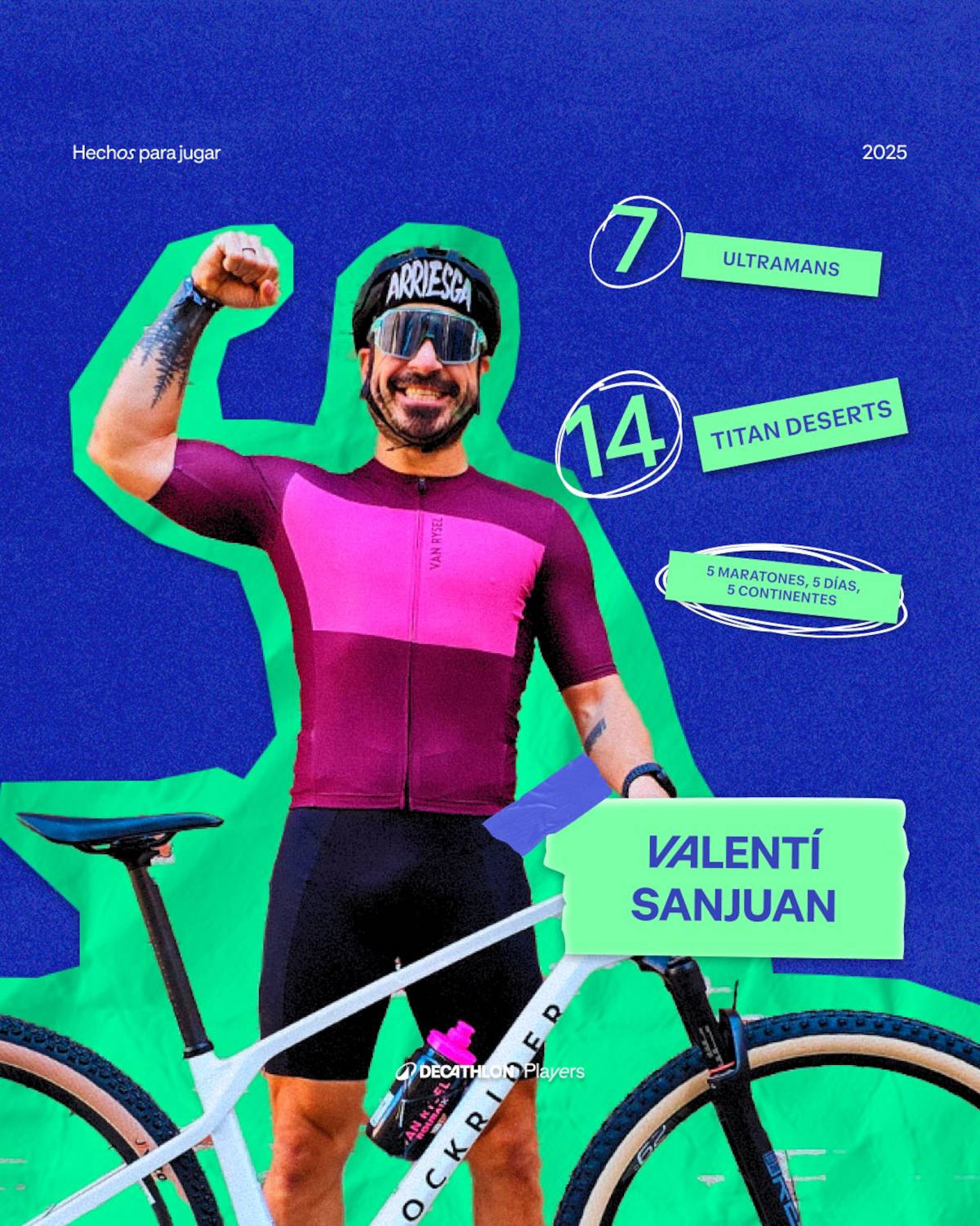 Valentí Sanjuan, embajador de Decathlon. Imagen: Decathlon