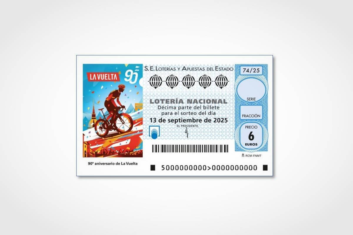 Décimo de Lotería Nacional. Imagen: La Vuelta