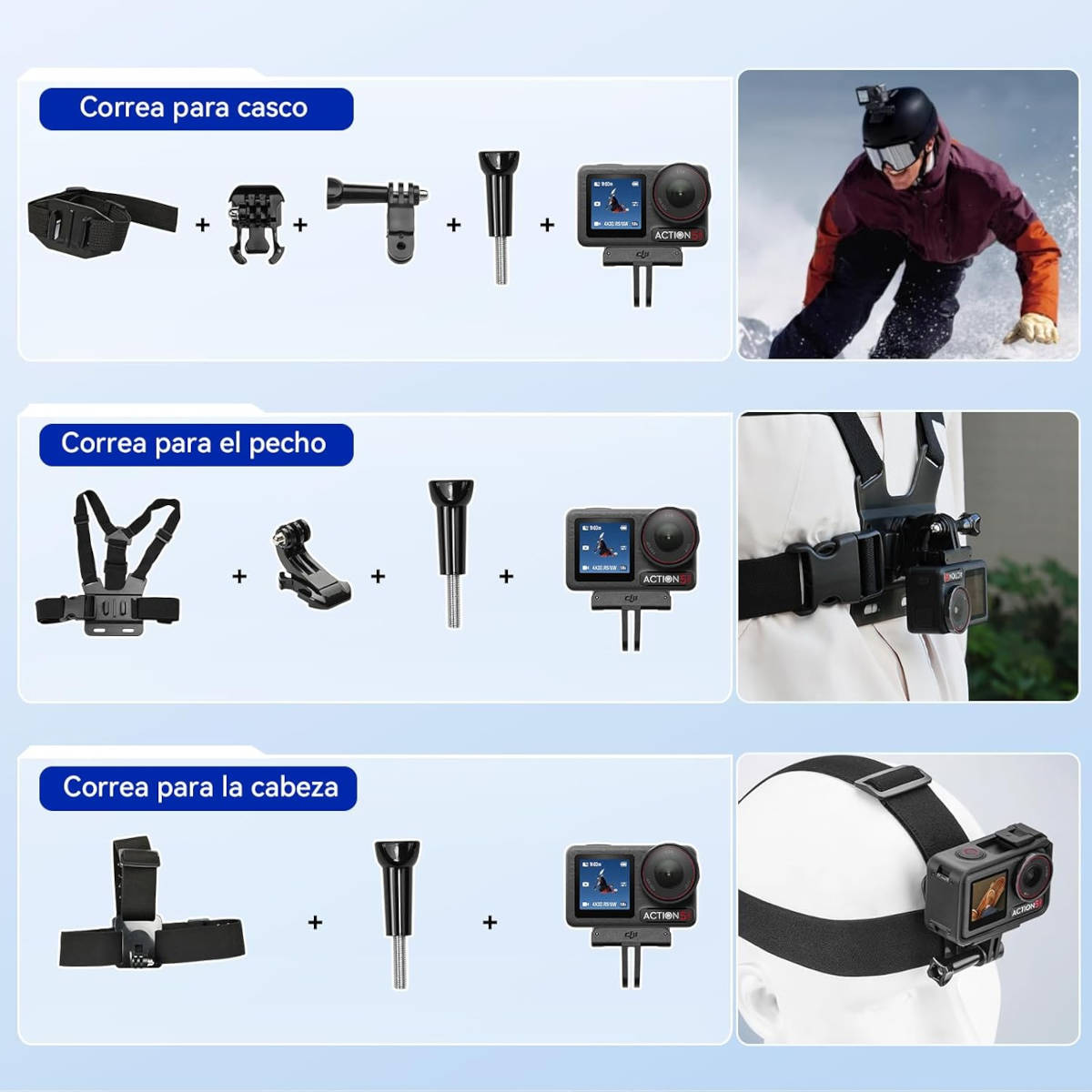 DJI Osmo Action 5 Pro Combo. Imagen: DJI