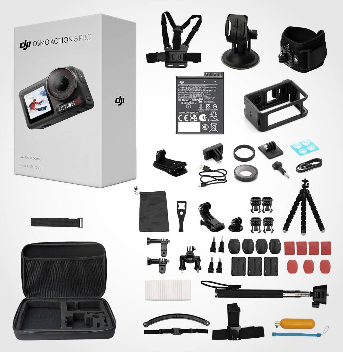 DJI Osmo Action 5 Pro Combo. Imagen: DJI