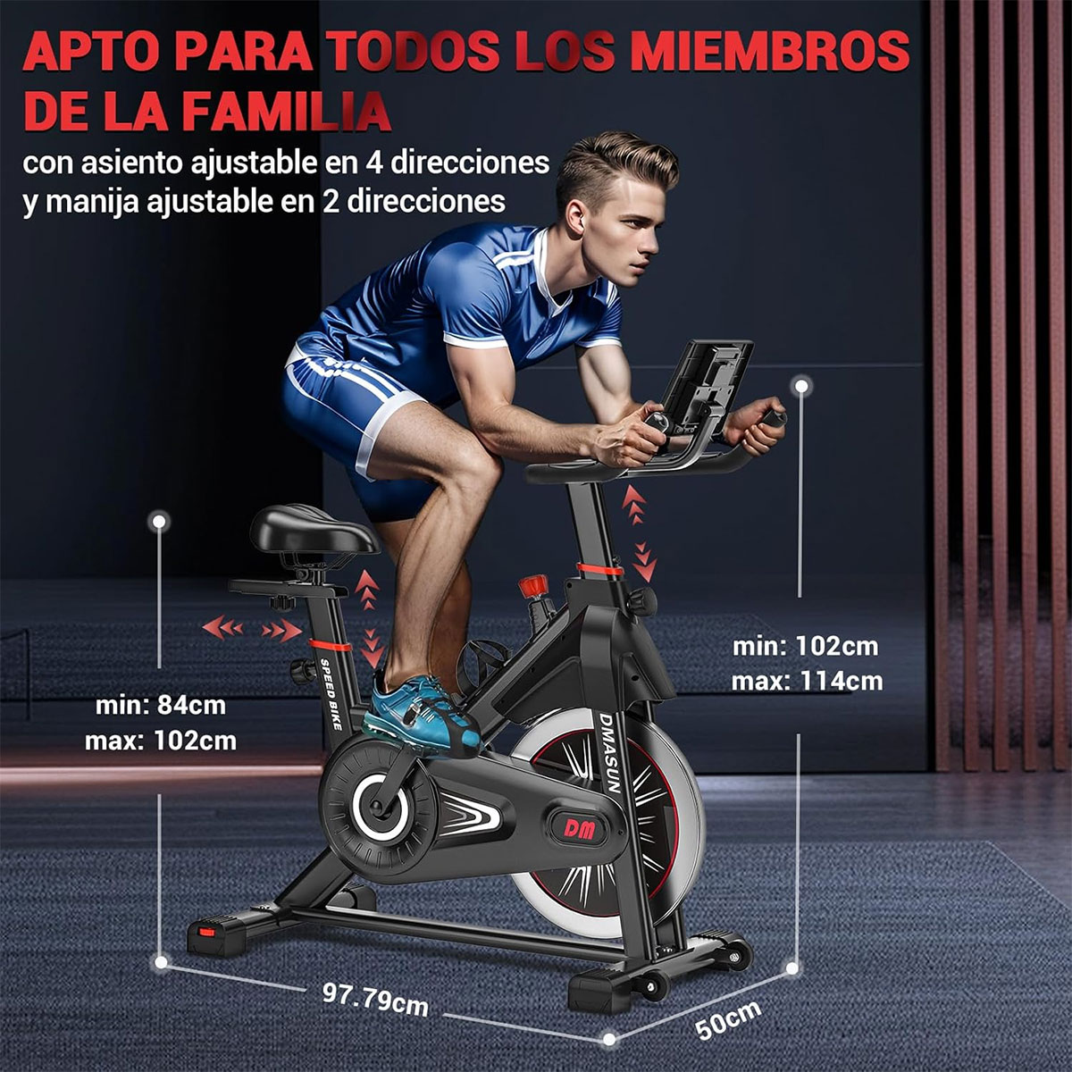 Esta es la bicicleta estática profesional con resistencia magnética mejor valorada (y una de las más vendidas) de Amazon