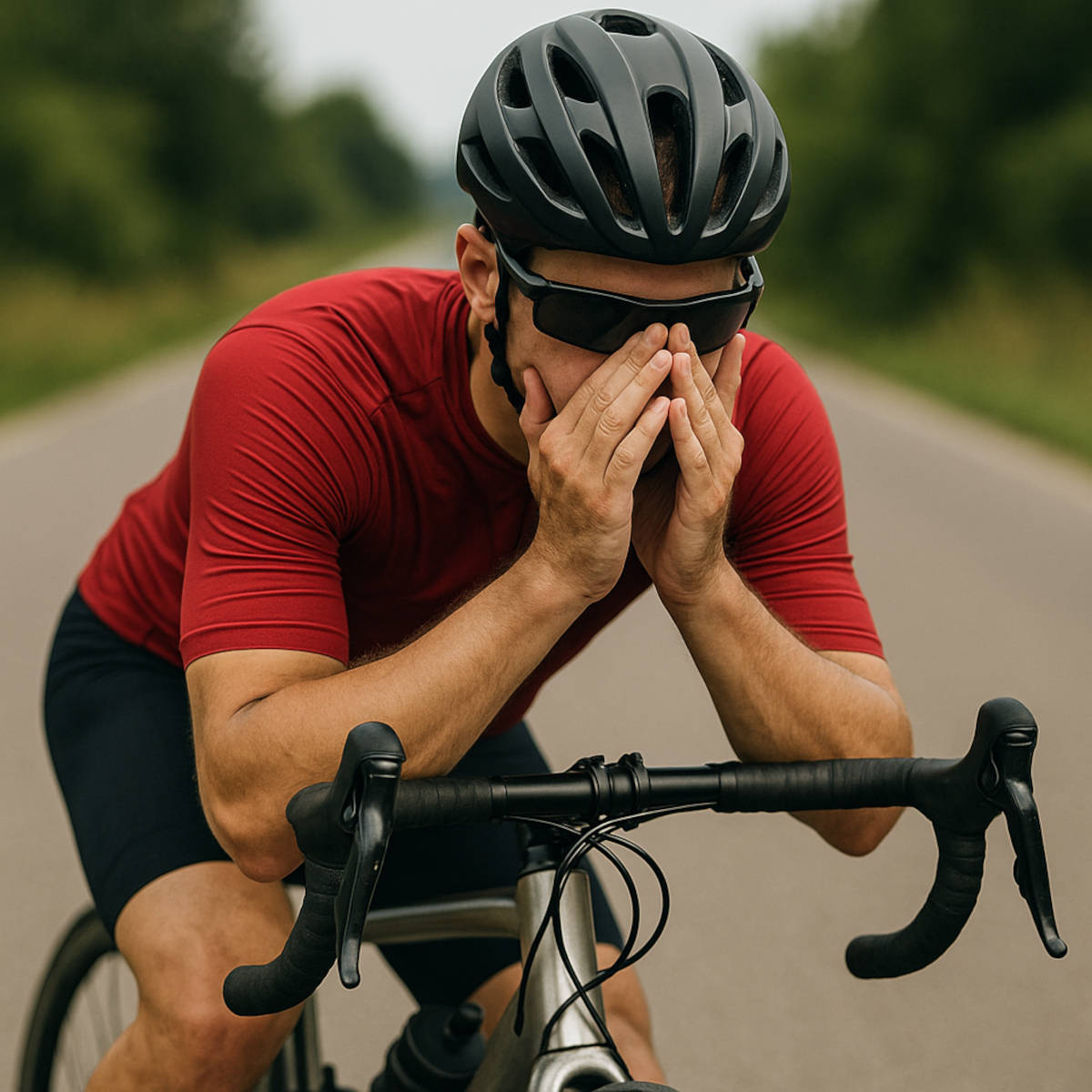 Ciclista cansado y desmotivado. Imagen: TodoMountainBike