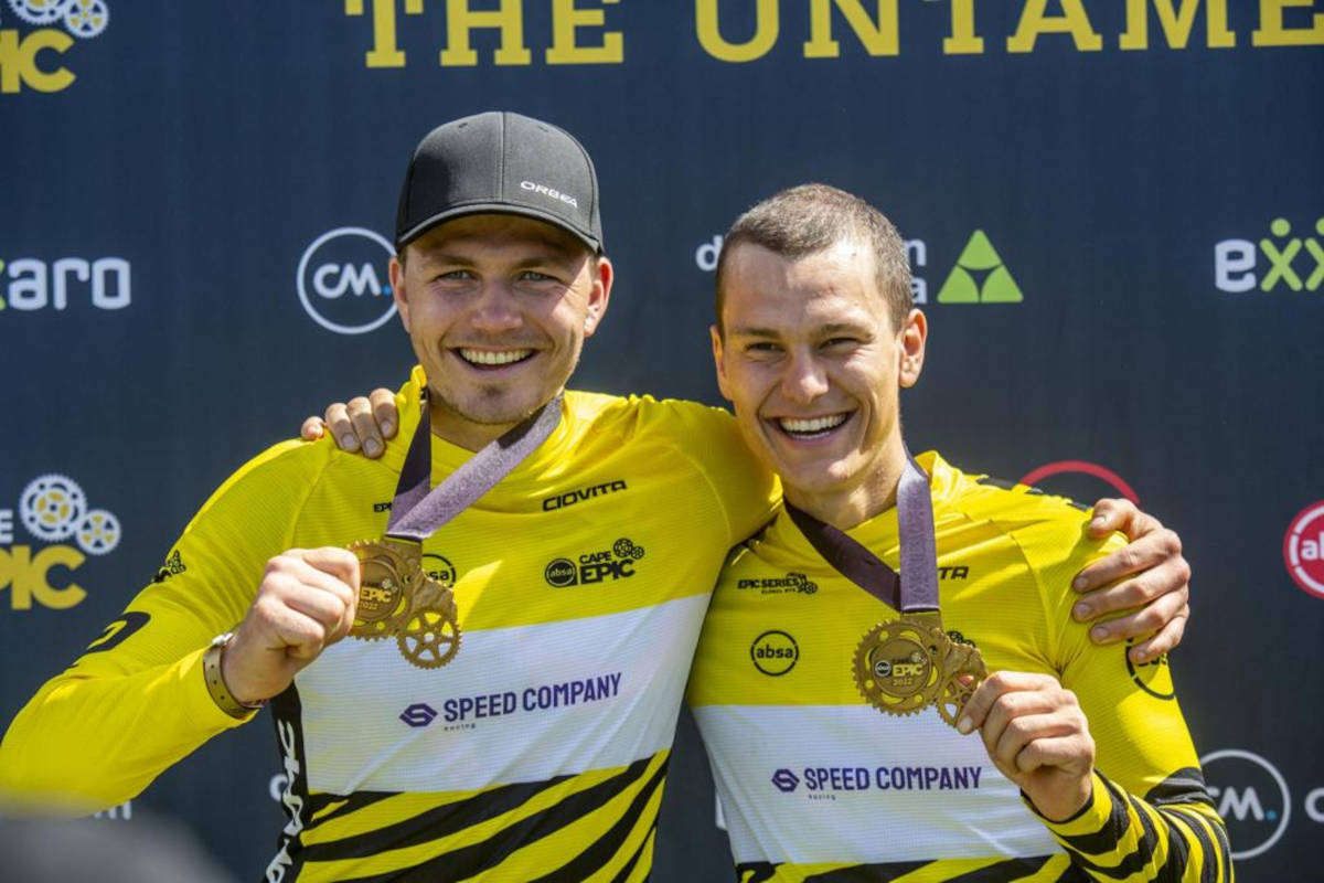 Georg Egger y Lukas Baum. Imagen: Absa Cape Epic