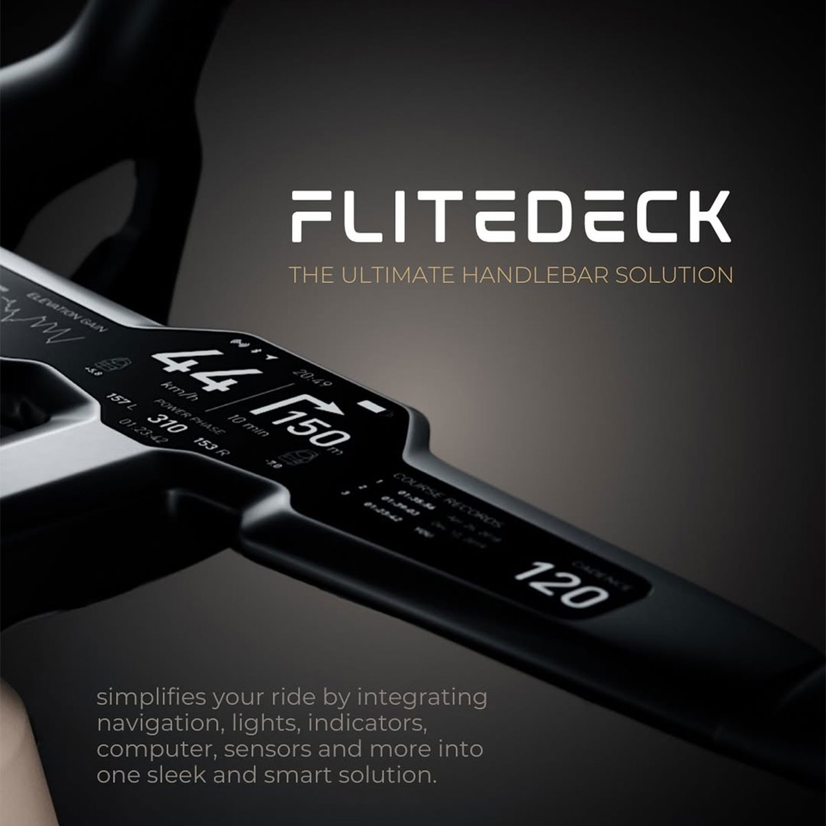 FLITE muestra el futuro de los manillares de bicicleta: se llama Flitedeck y tiene muy buena pinta