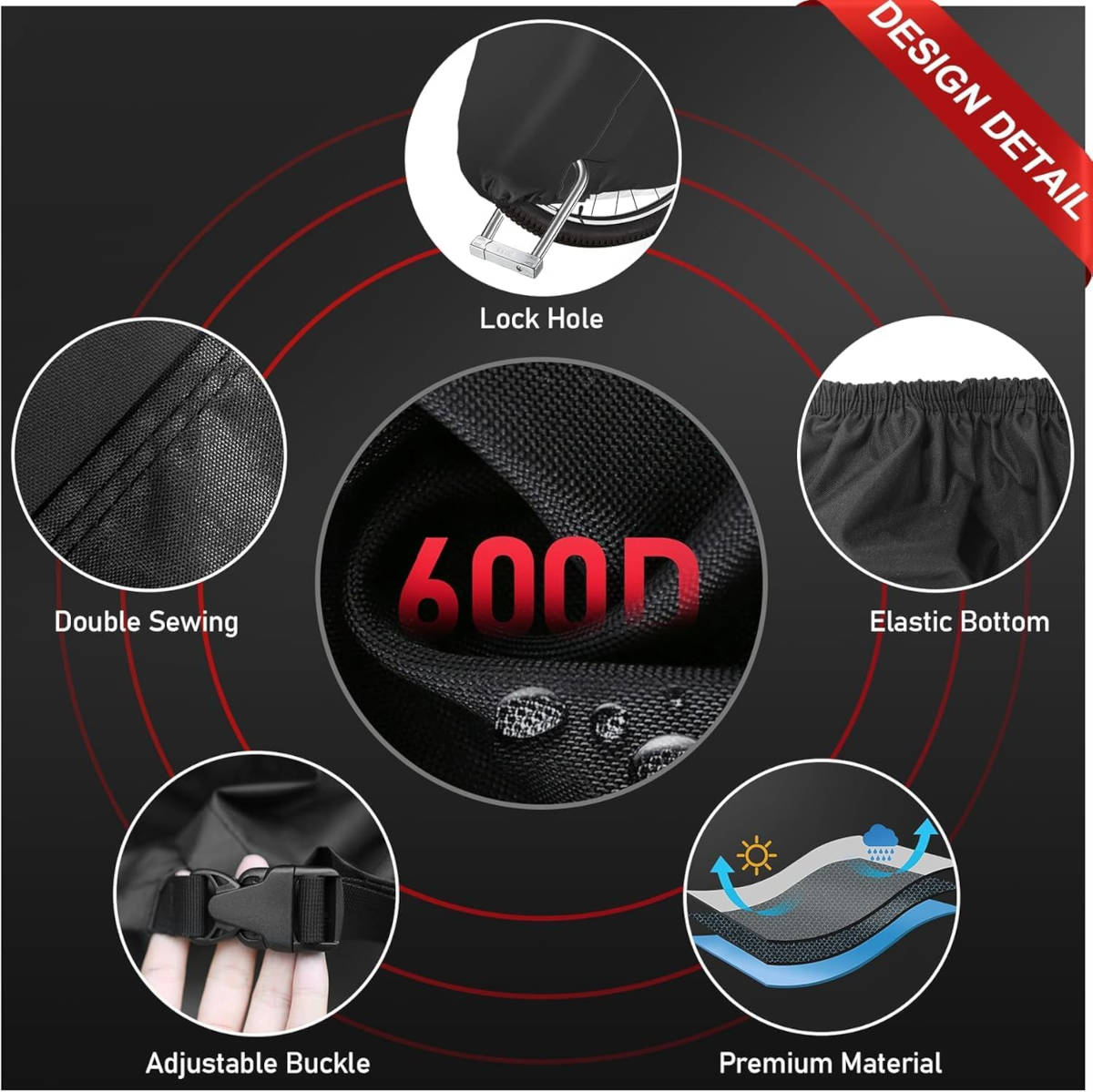Funda Zettum 600D. Imagen: Amazon