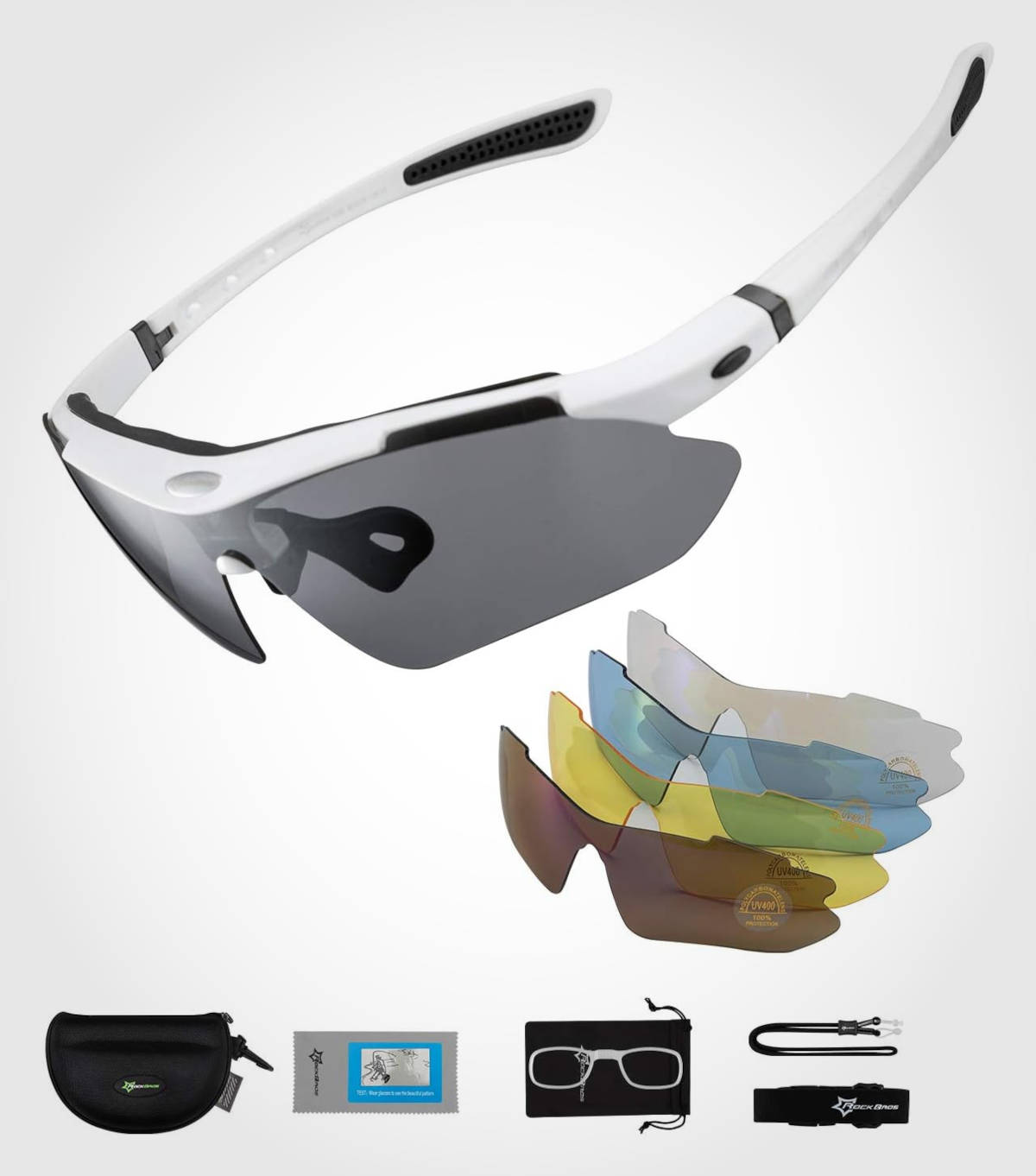 Gafas de sol polarizadas con 5 lentes. Imagen: Rockbros