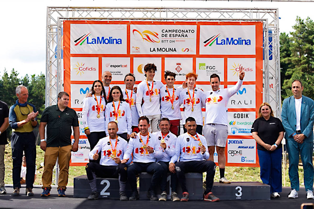 Ganadores del Campeonato de España de Descenso 2025. Imagen: RFEC