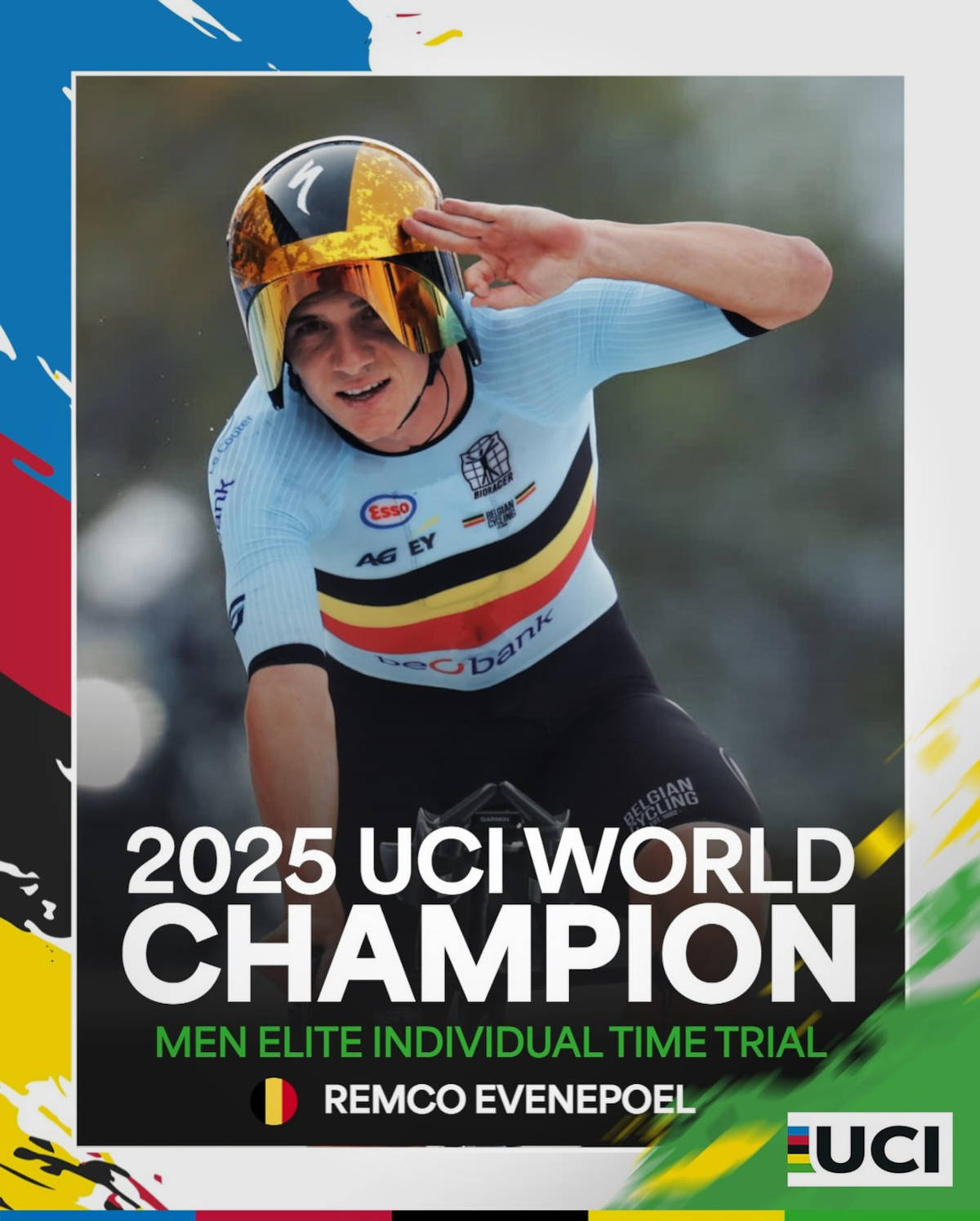 Remco Evenepoel. Imagen: UCI