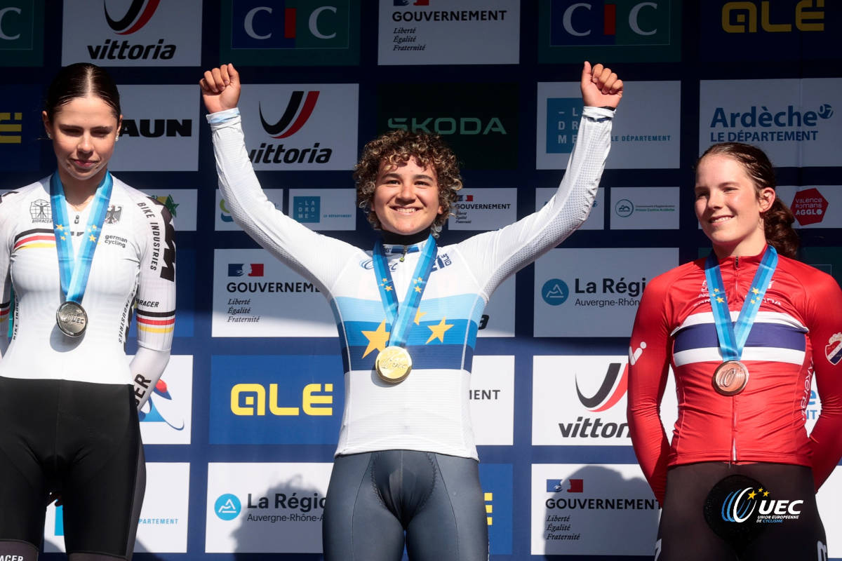 Paula Ostiz. Imagen: UEC Cycling