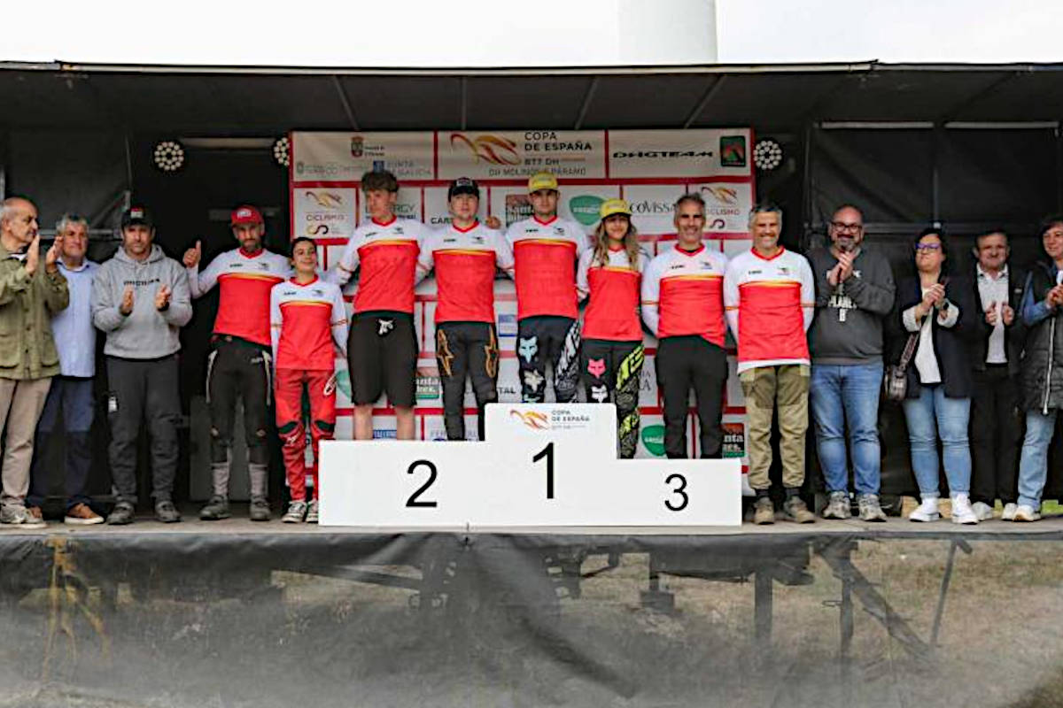 Kira Zamora y Alex Marín brillan en la cuarta prueba de la Copa de España de Descenso en Molinos O Páramo