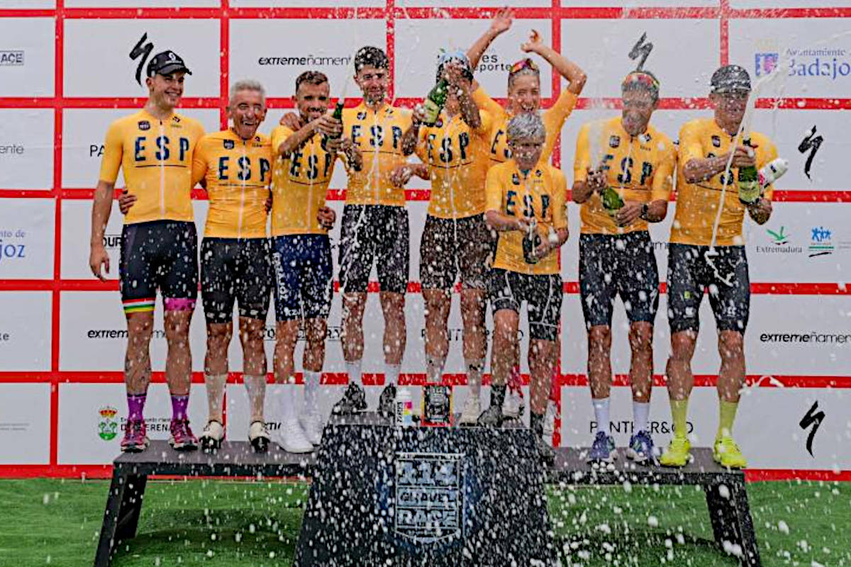 Todos los ganadores de la Copa de España de Gravel 2025. Imagen: RFEC
