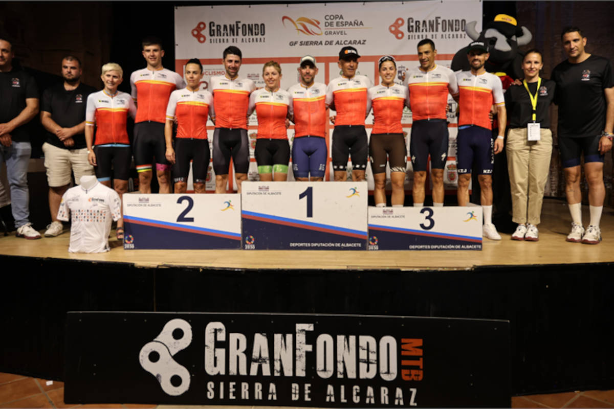 Todos los ganadores de la carrera. Imagen: Gran Fondo Sierra de Alcaraz