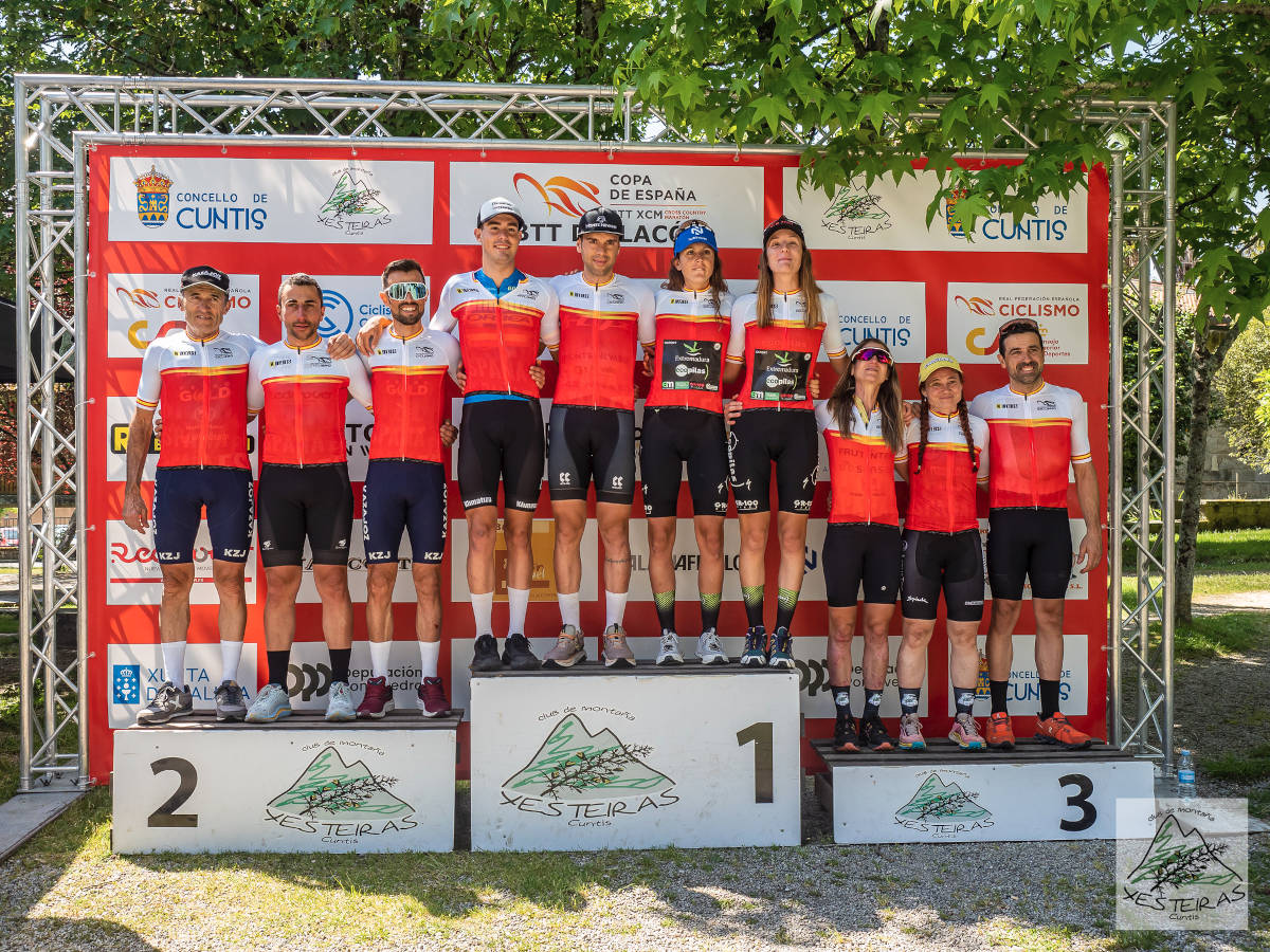 Líderes de la Copa de España de XCM 2025. Imagen: RFEC