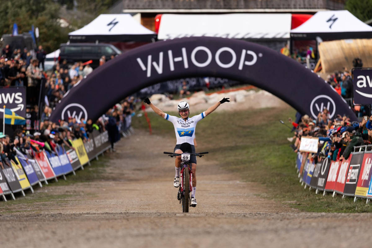 Jenny Rissveds. Imagen: WHOOP UCI Mountain Bike World Series