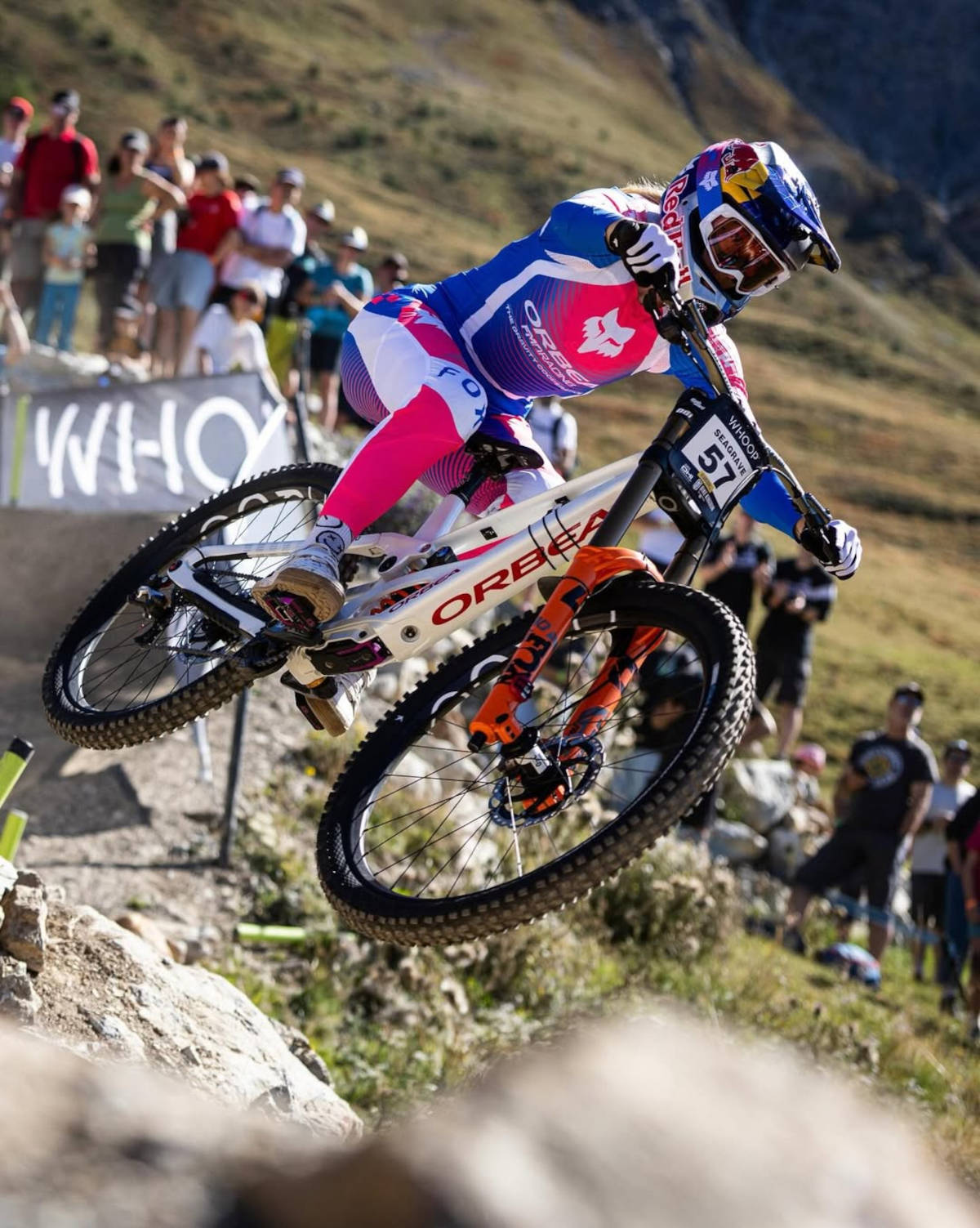 Tahnée Seagrave. Imagen: WHOOP UCI Mountain Bike World Series