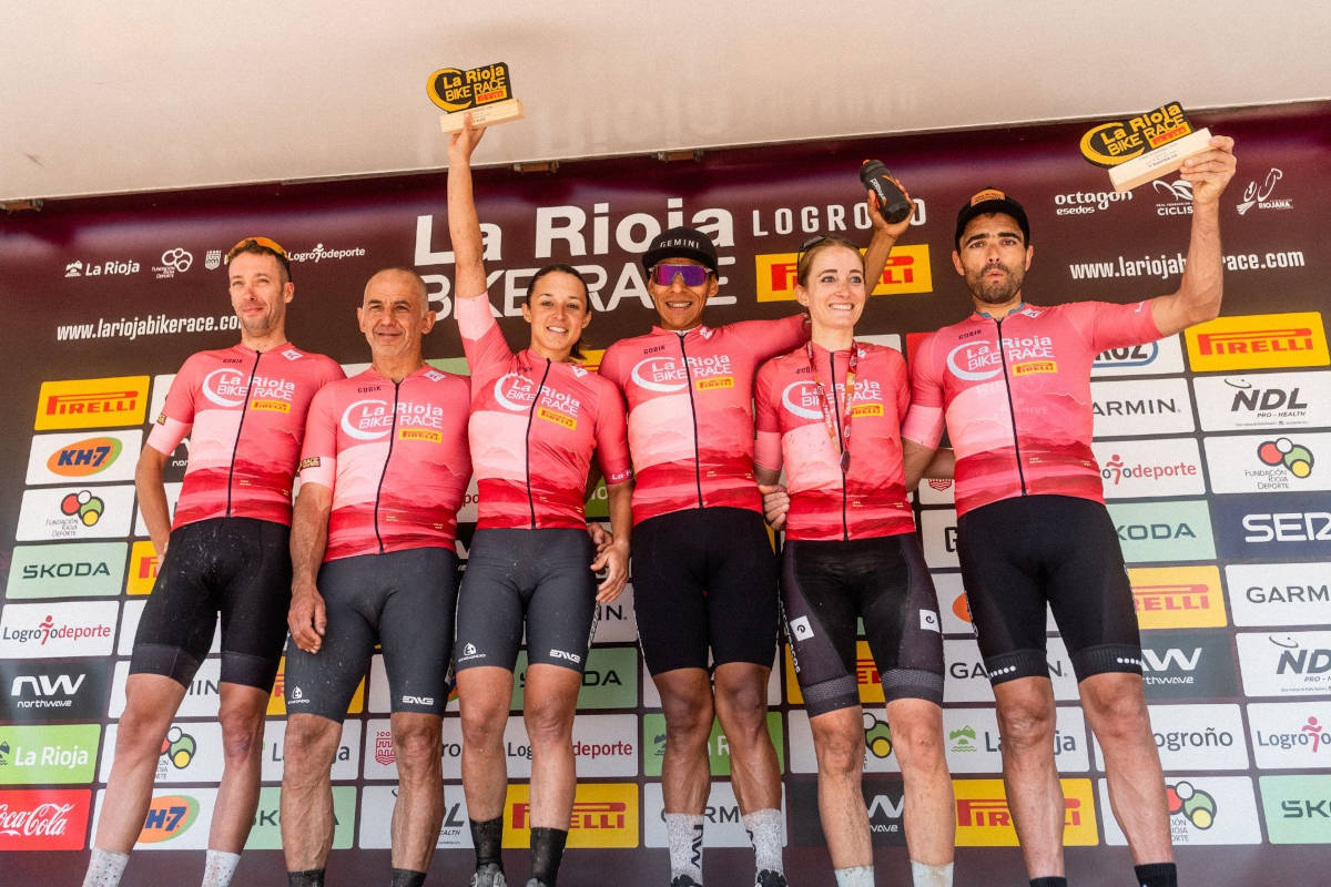 Ganadores de la prueba. Imagen: La Rioja Bike Race