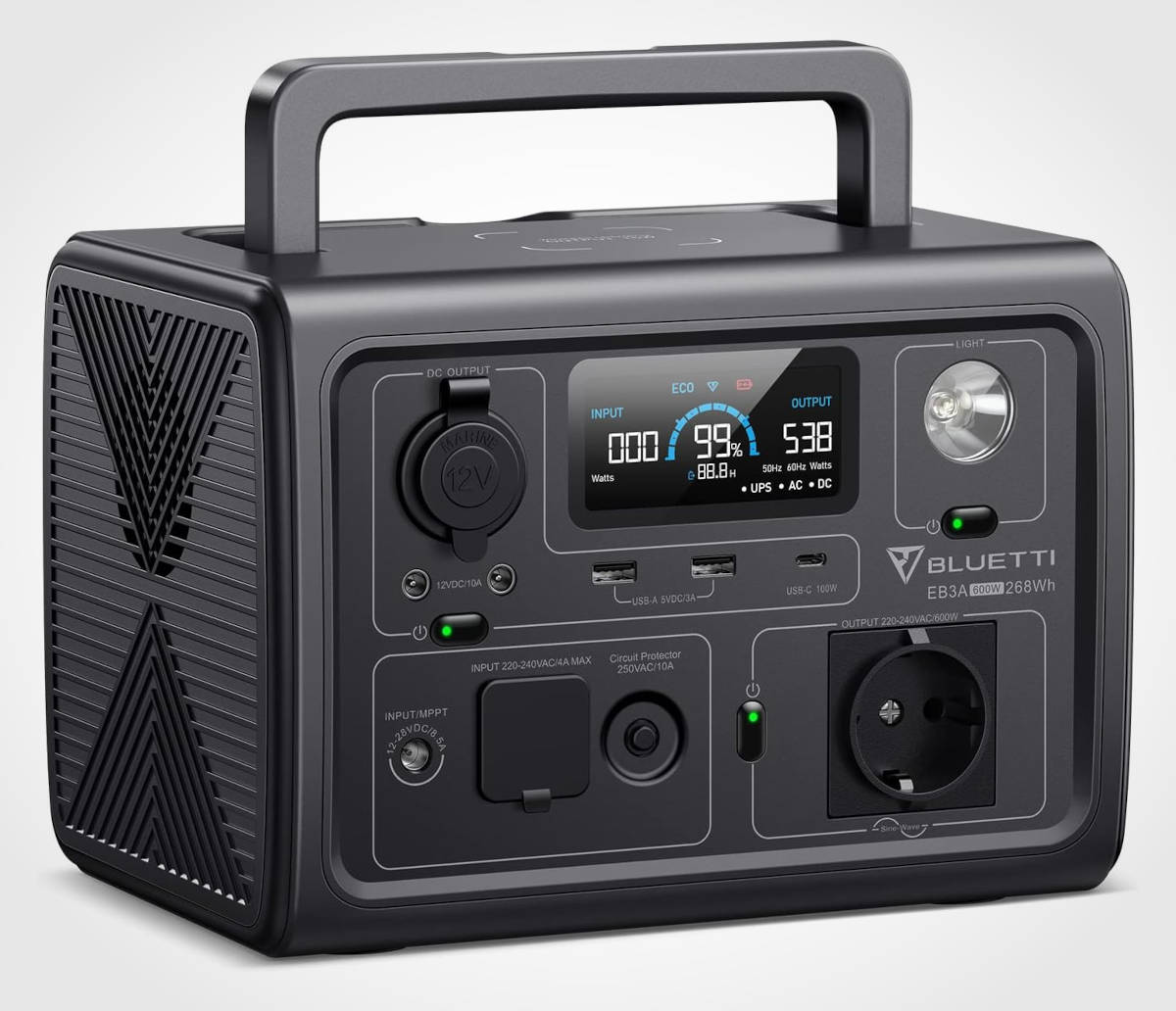 Generador BLUETTI EB3A. Imagen: BLUETTI