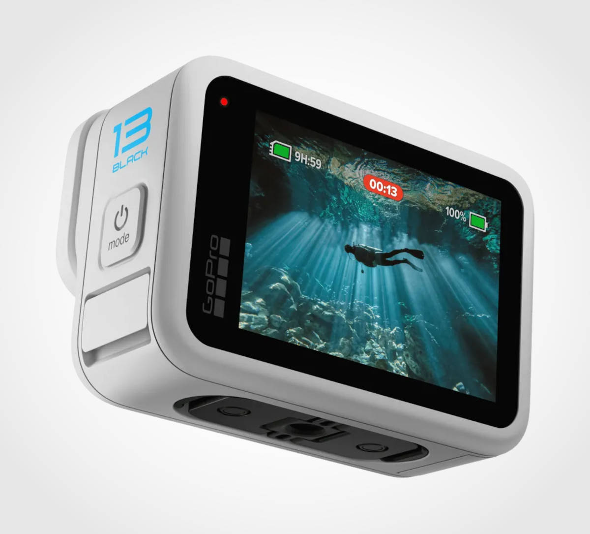 GoPro HERO13 Black en edición limitada Blanco Polar. Imagen: GoPro