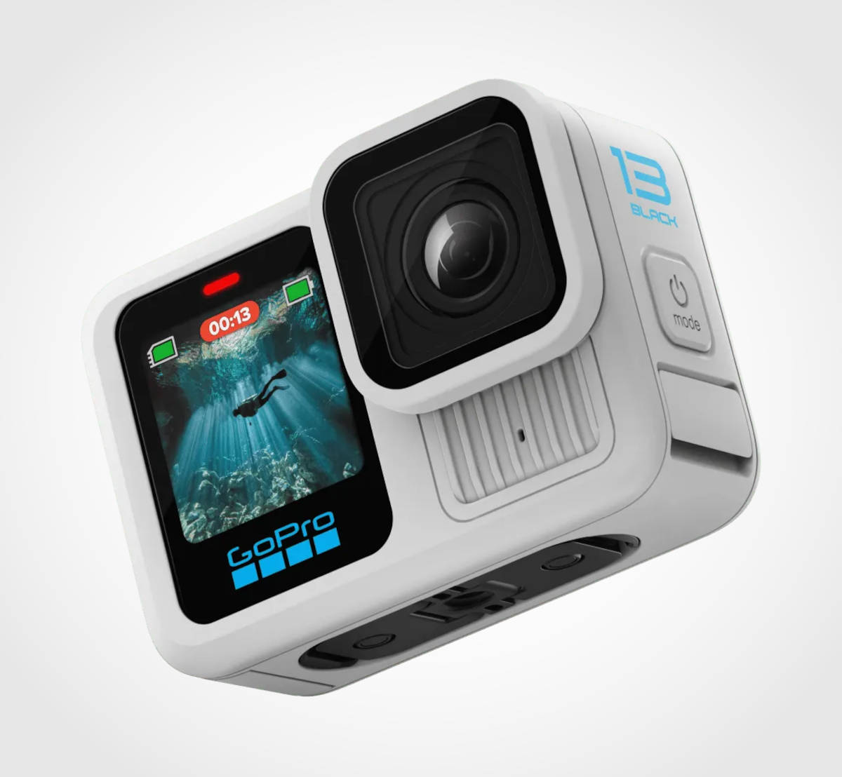 GoPro HERO13 Black en edición limitada Blanco Polar. Imagen: GoPro