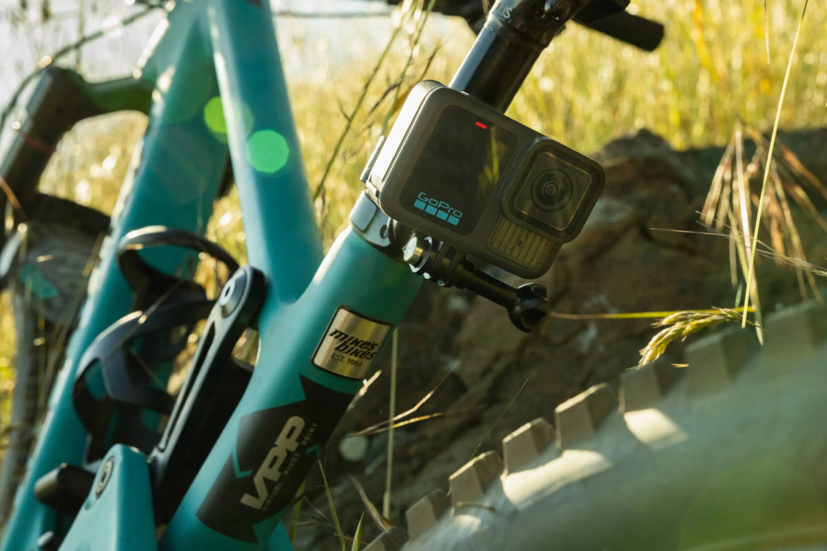 Cámara montada en bicicleta. Imagen: GoPro