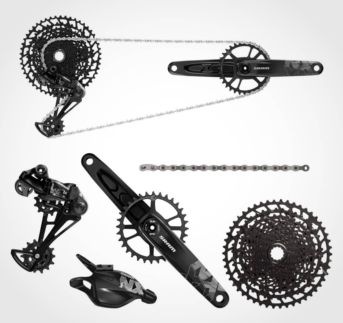 Grupo SRAM NX Eagle DUB. Imagen: SRAM