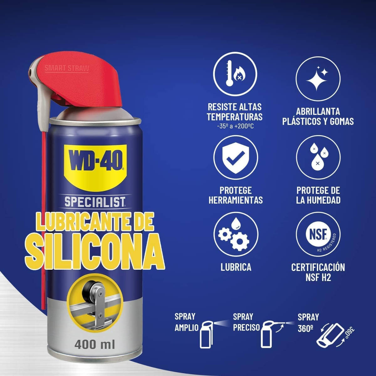 Lubricante de sillicona WD-40 Specialist. Imagen: WD-40
