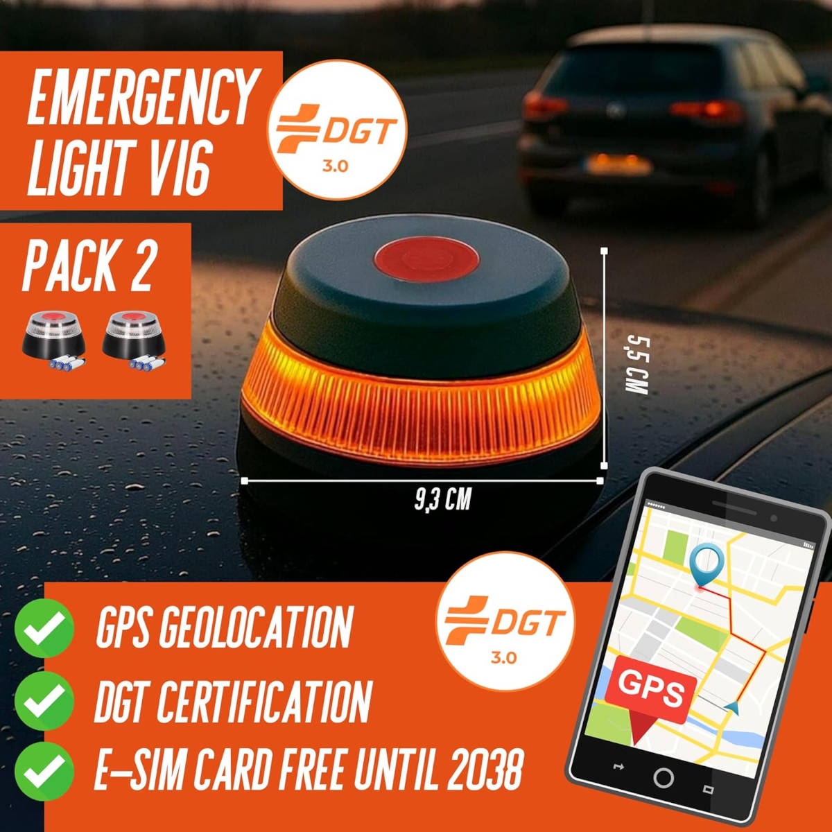 Luz de Emergencia V16. Imagen: Magic Select