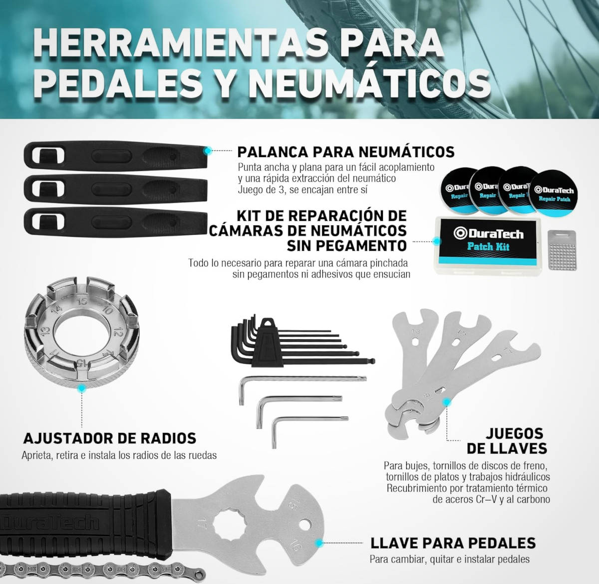 Maletín Duratech de 41 piezas. Imagen: Duratech