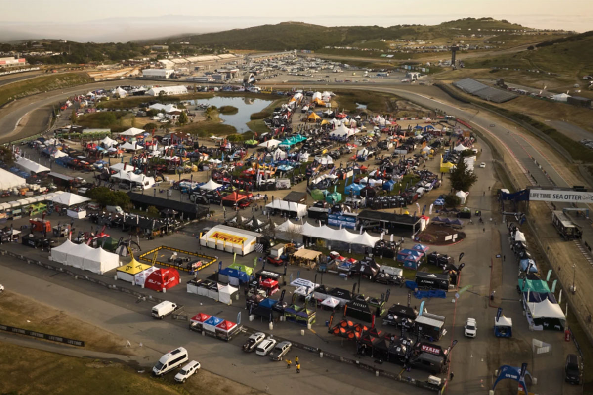 Recinto del festival. Imagen: Sea Otter Classic