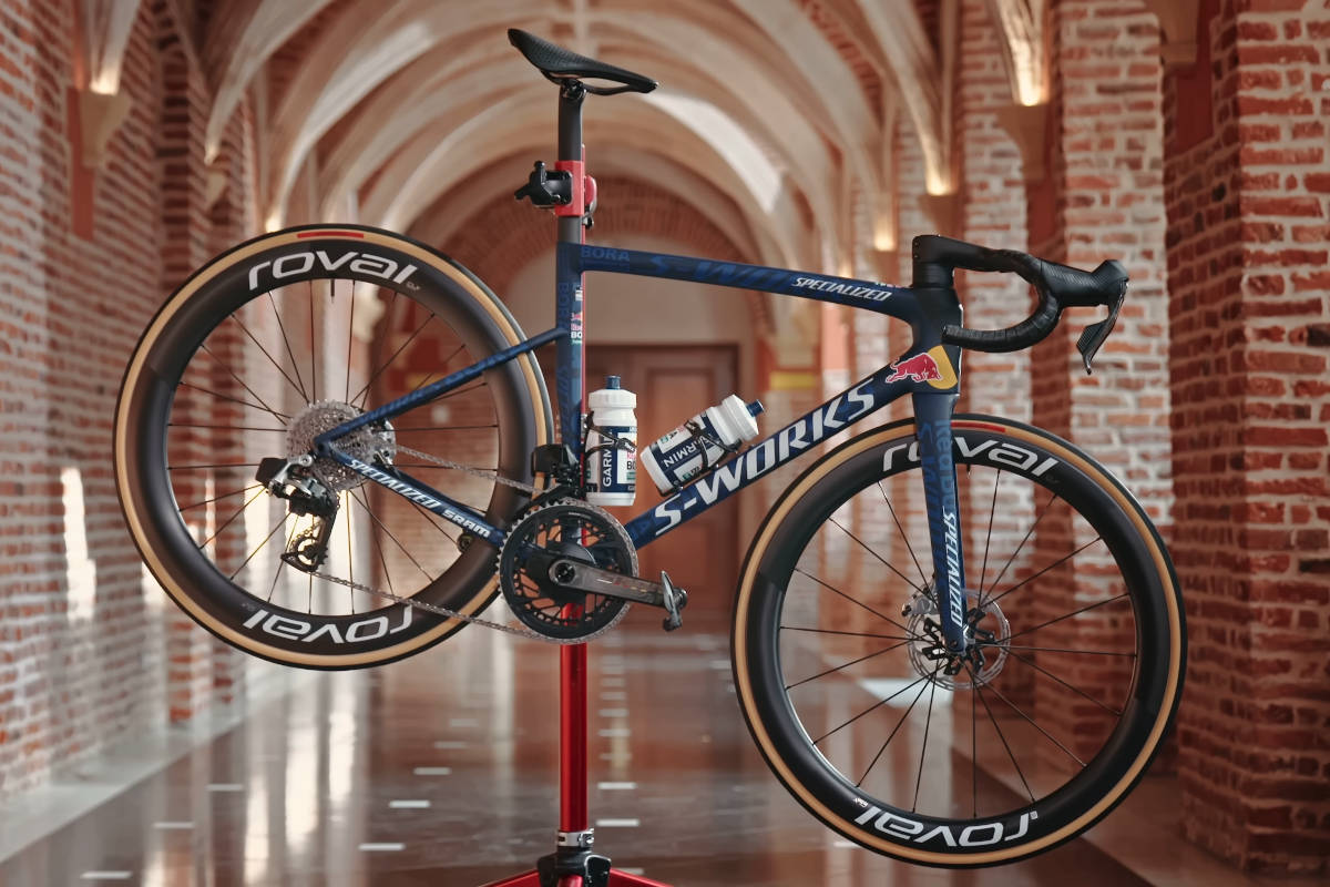 Specialized S-Works Tarmac SL8 del Red Bull-BORA-hansgrohe: la máquina de Florian Lipowitz para el Tour de Francia 2025