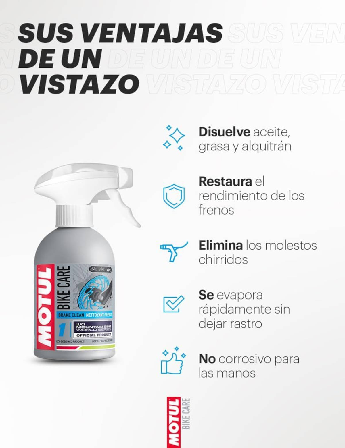 Motul Bike Brake Clean. Imagen: Motul