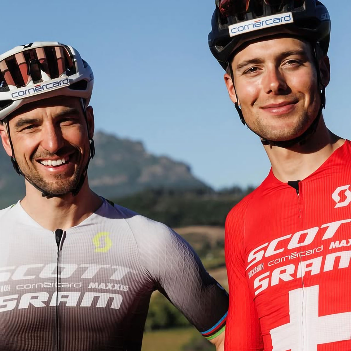 Nino Schurter y Filippo Colombo. Imagen: Instagram