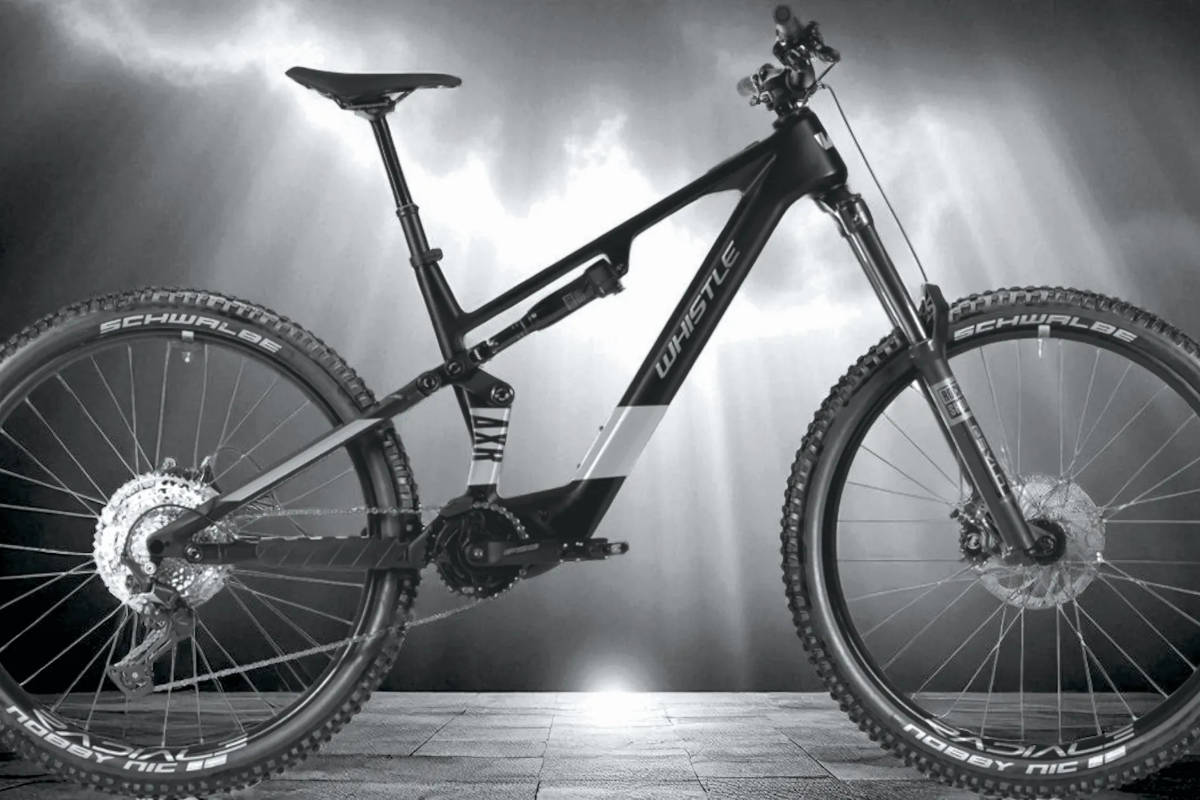 Whistle AXR Carbon con motor DJI. Imagen: Whistle Bikes