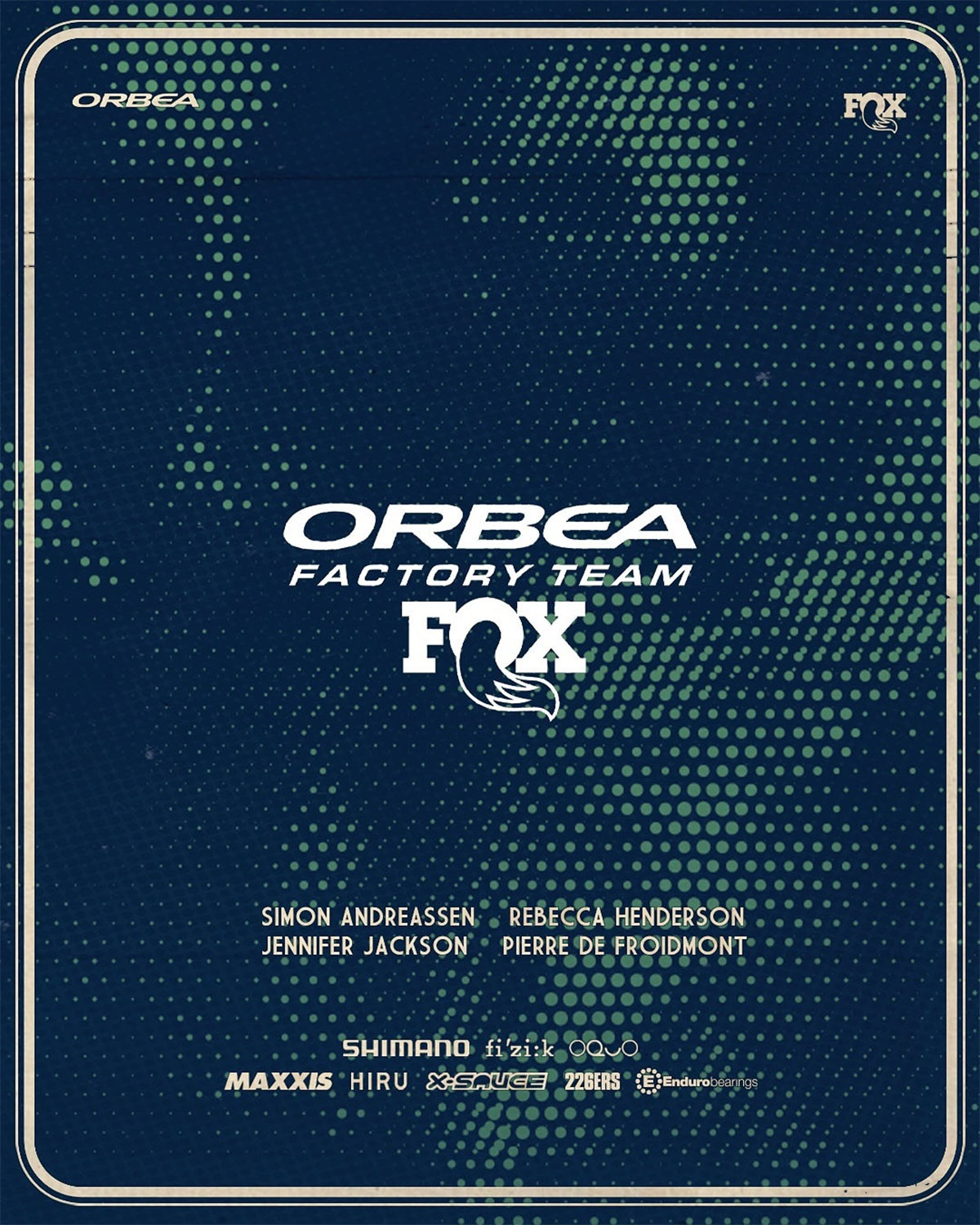 Un renovado Orbea Fox Factory Team se presenta en sociedad liderado por Simon Andreassen y Rebecca Henderson