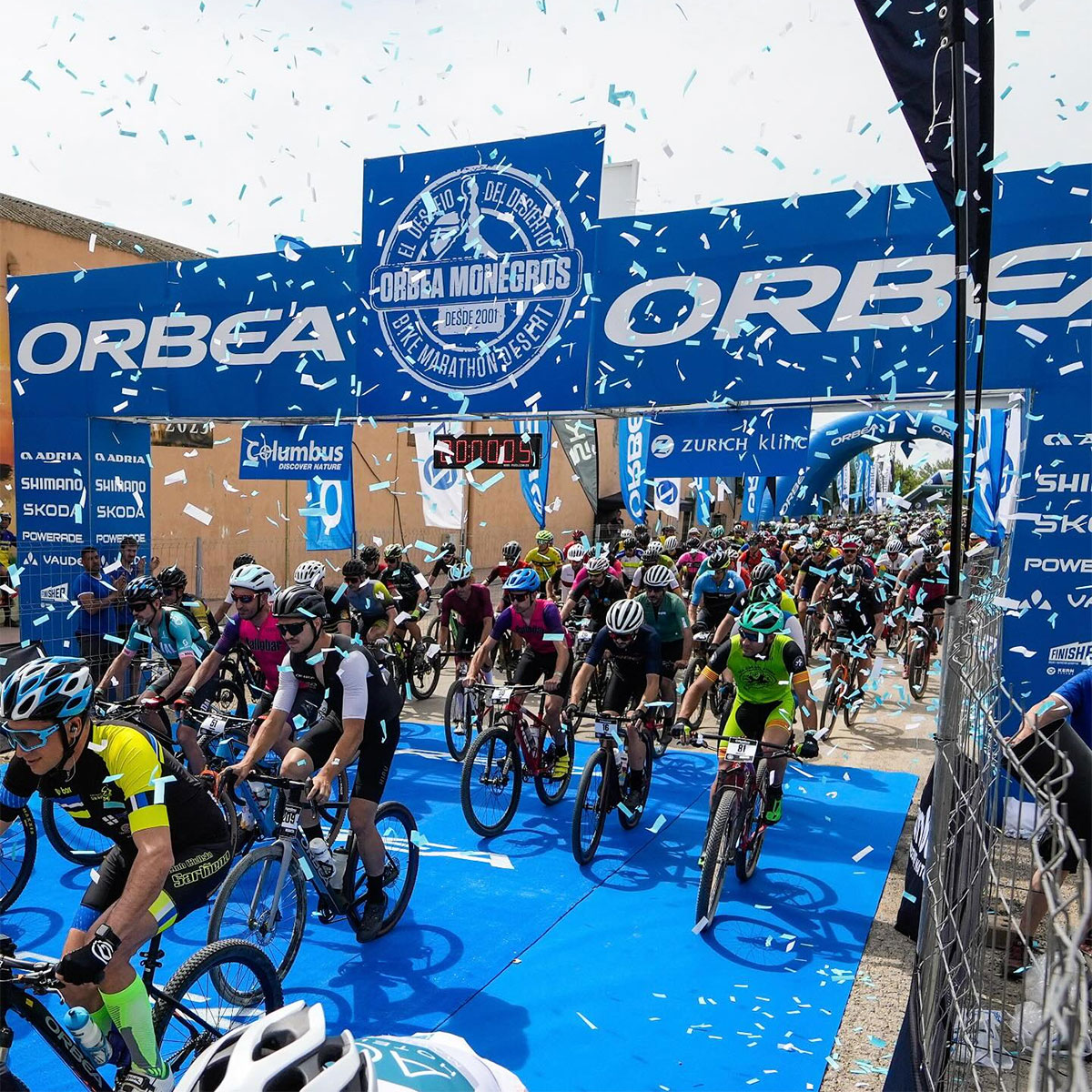 Participantes de la prueba. Imagen: Orbea Monegros