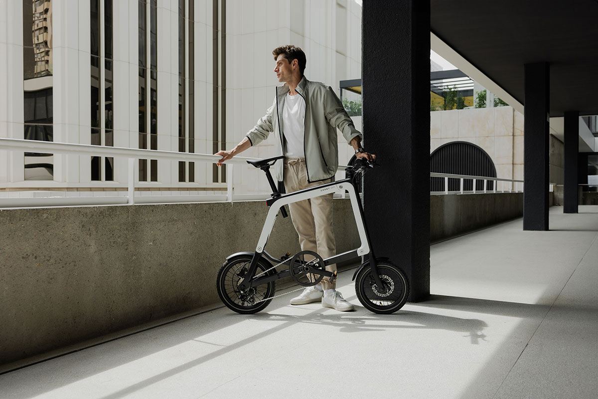 Bicicleta eléctrica plegable Ossby GEO. Imagen: Ossby