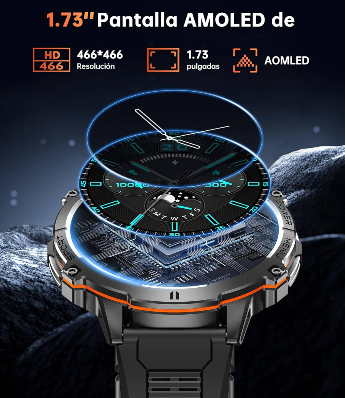 Oukitel Smartwatch. Imagen: Amazon