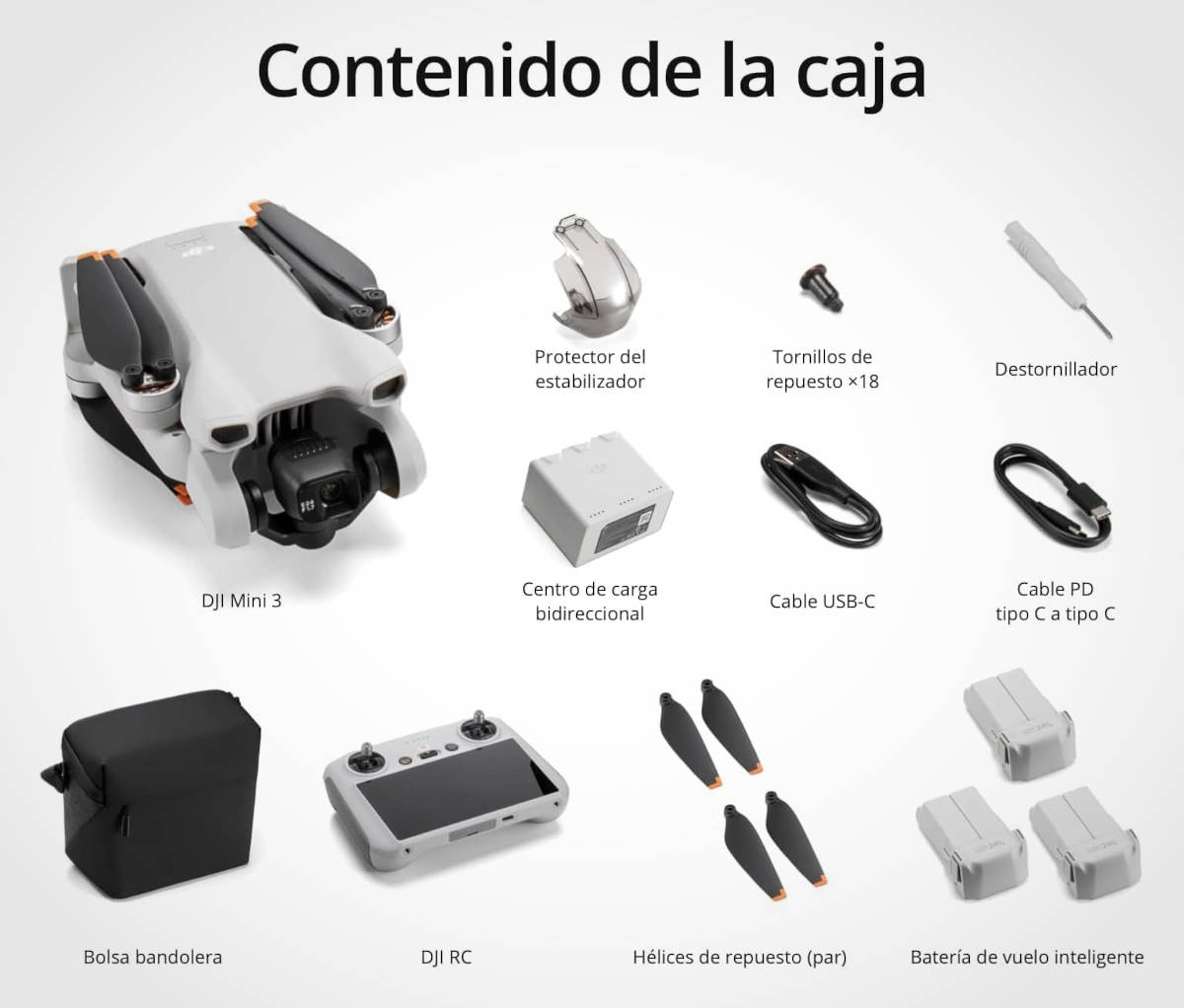 DJI Mini 3 Fly More. Imagen: DJI