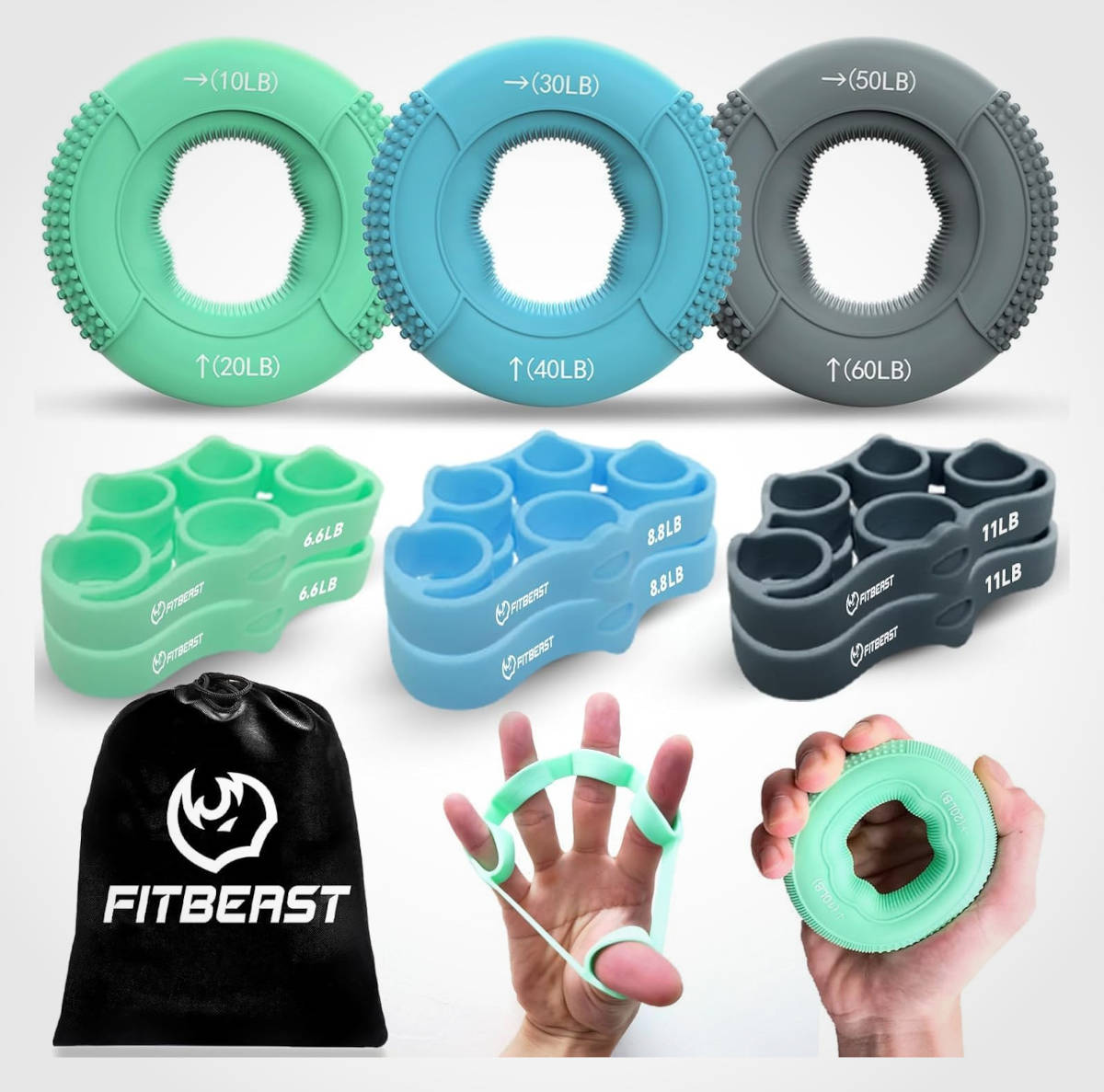 Pack de entrenamiento de manos y antebrazos. Imagen: FitBeast
