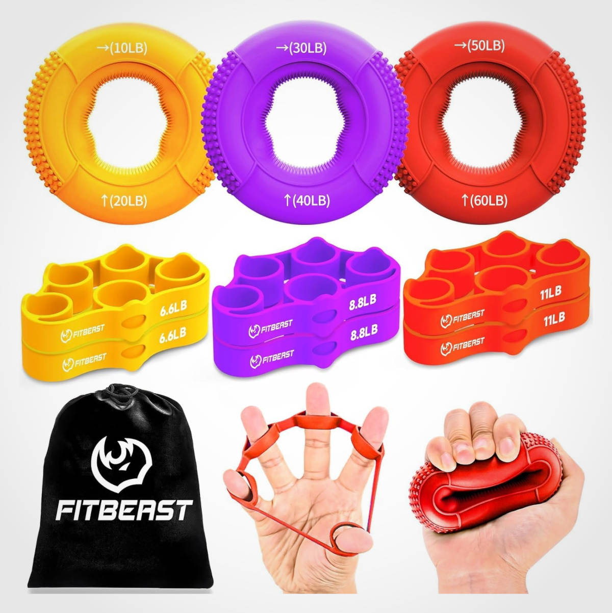 Pack de entrenamiento de manos y antebrazos. Imagen: FitBeast