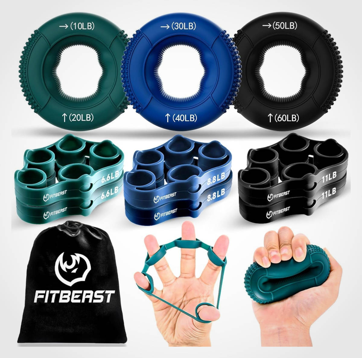 Pack de entrenamiento de manos y antebrazos. Imagen: FitBeast