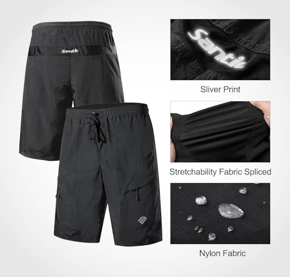 Pantalón corto con culotte interno. Imagen: Santic