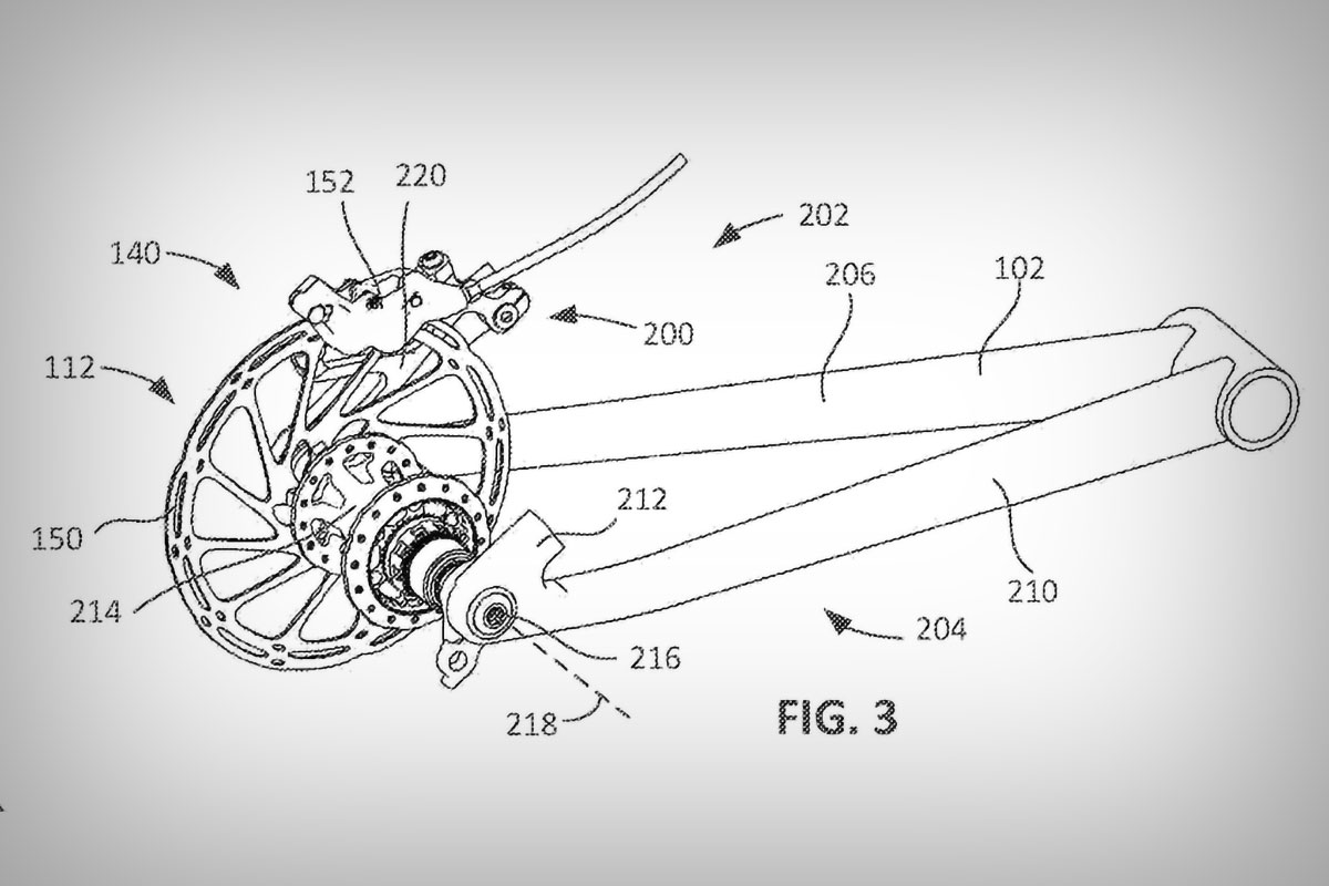 SRAM registra una patente para un diseño de soporte de freno universal