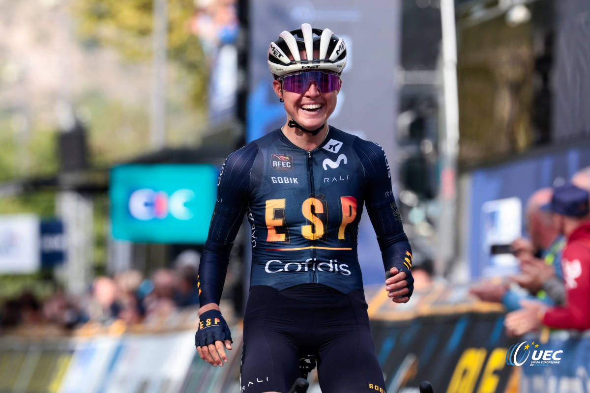 Paula Blasi. Imagen: UEC Cycling